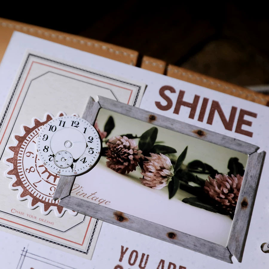 Ephemera Dial Photo Frame Paper Cards