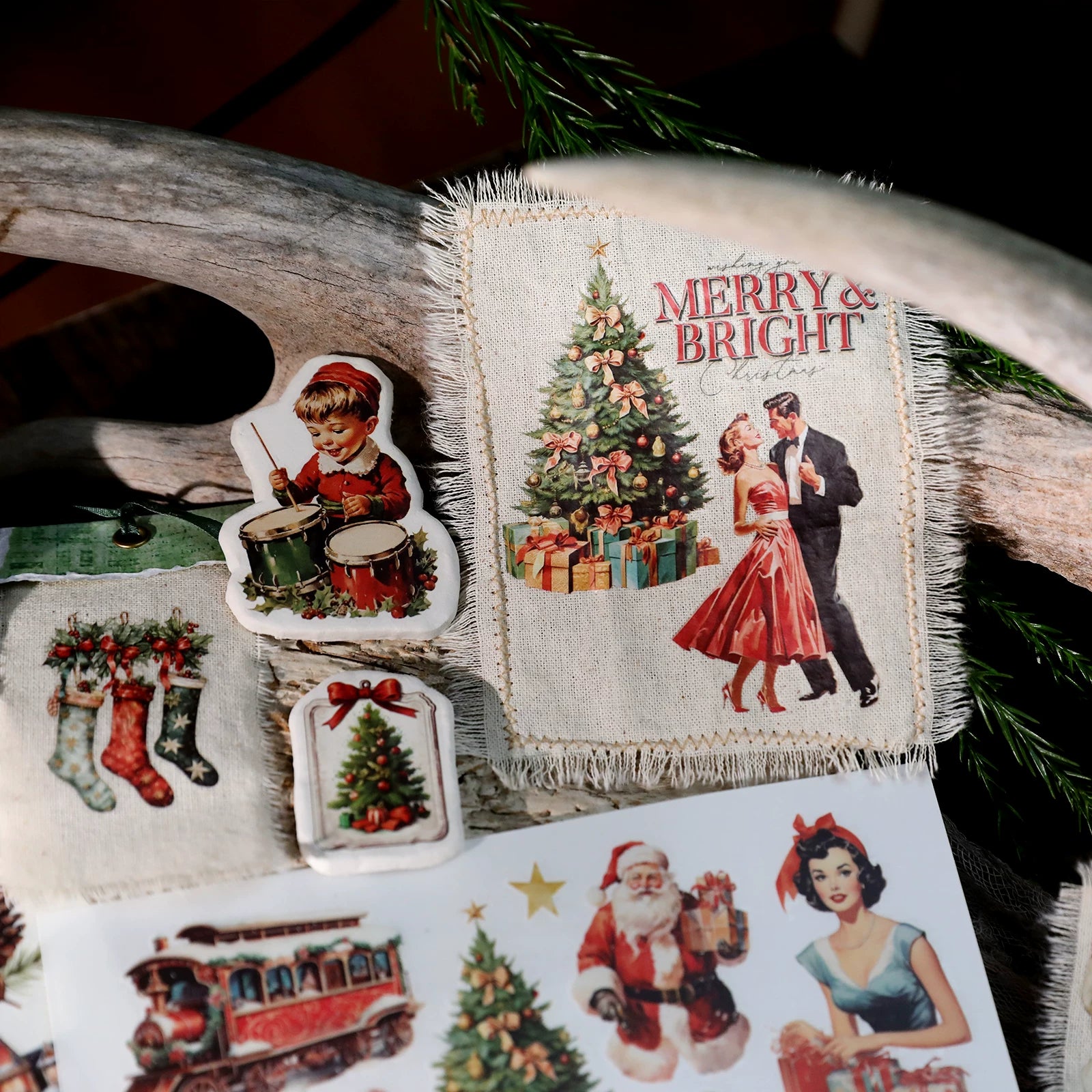Christmas Family Matte Rub-on Transfers