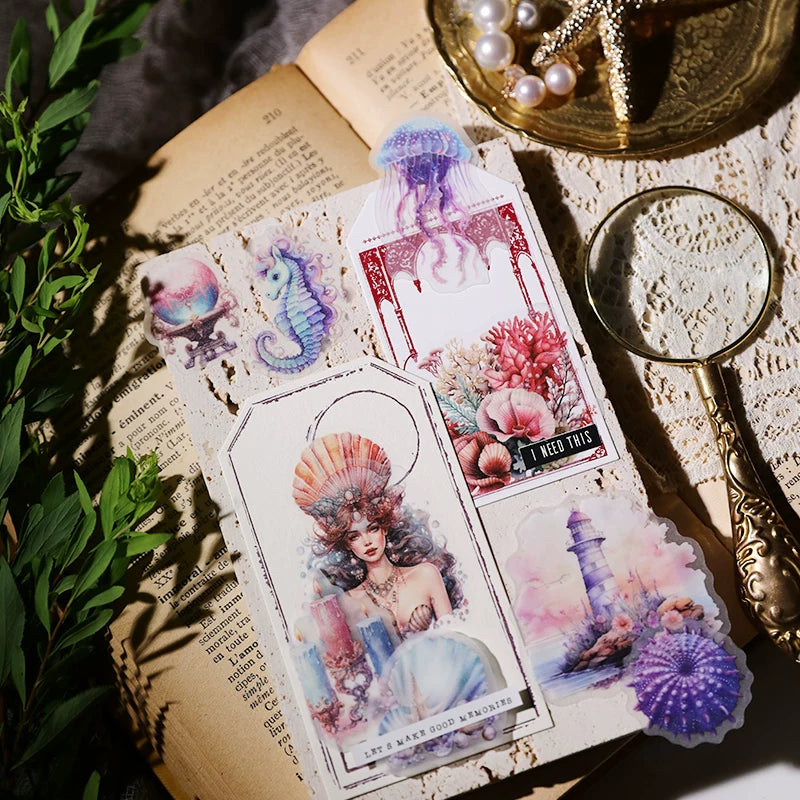 Mermaid Vellum Stickers
