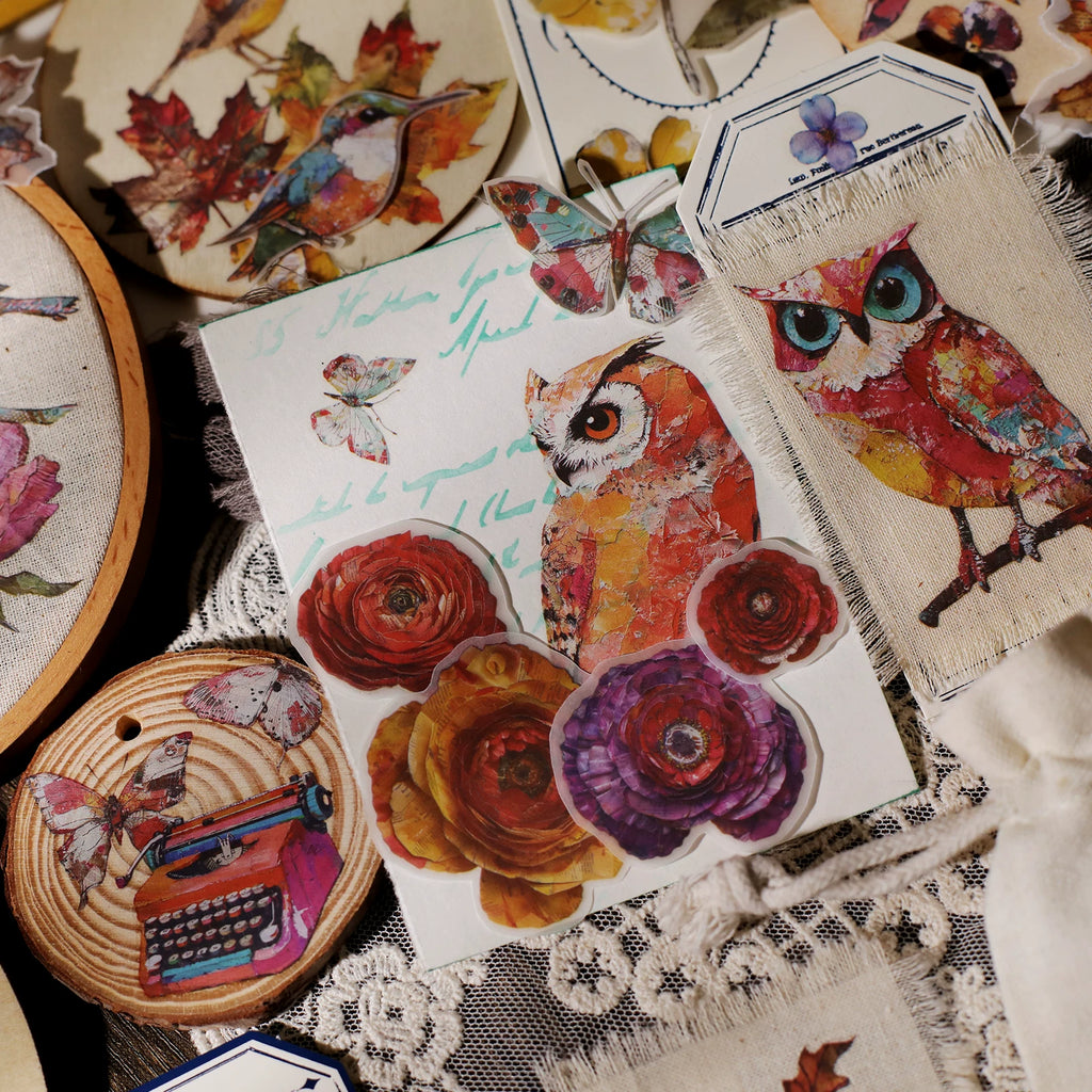 Owl Matte Rub-on Transfers