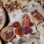 Owl Matte Rub-on Transfers