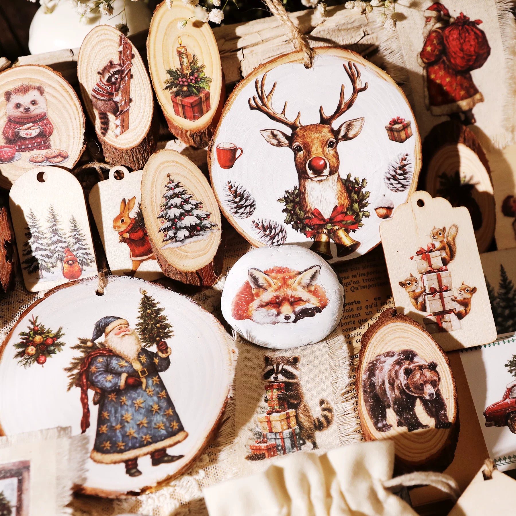 Christmas Matte Rub-on Transfers