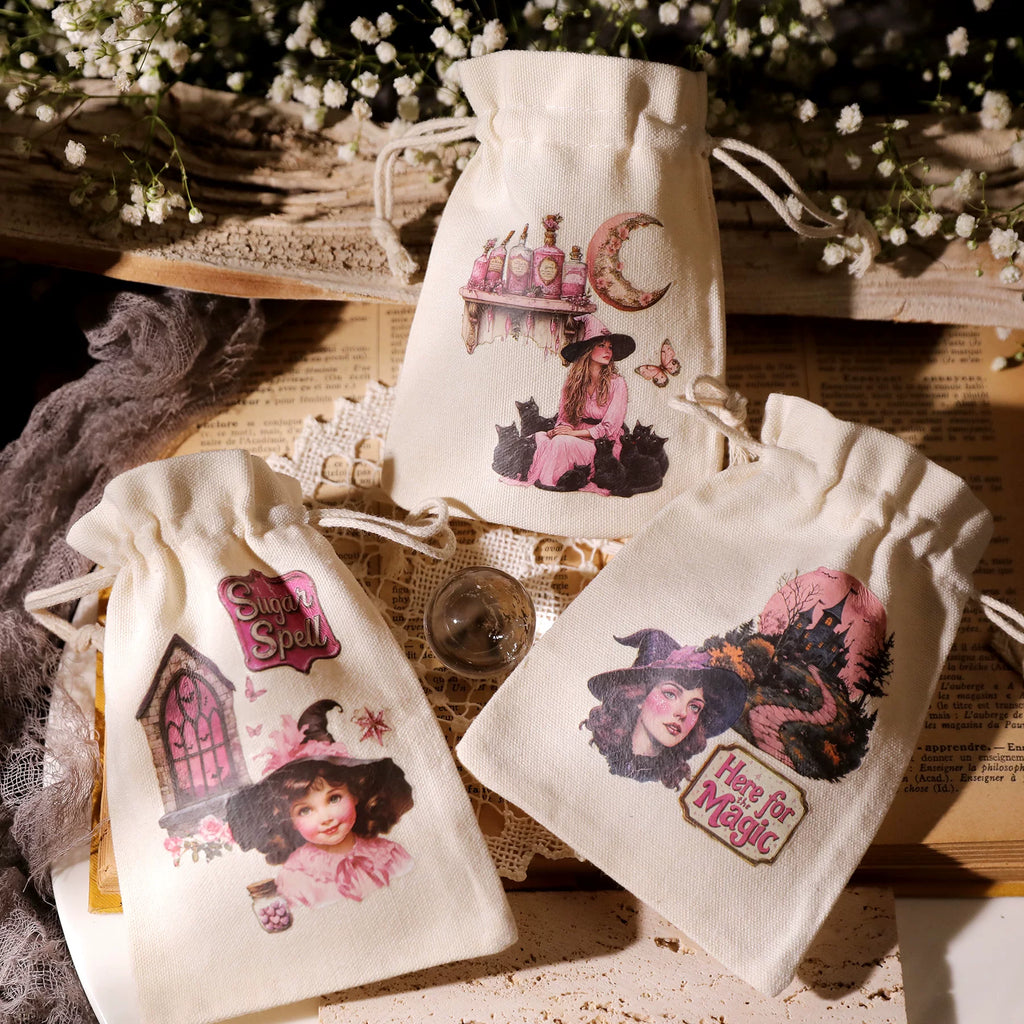 Halloween Pink Matte Rub-on Transfers
