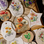 Flower Phrases UV-DTF Rub-on Stickers