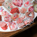 Pink Valentine's Day Vellum Stickers