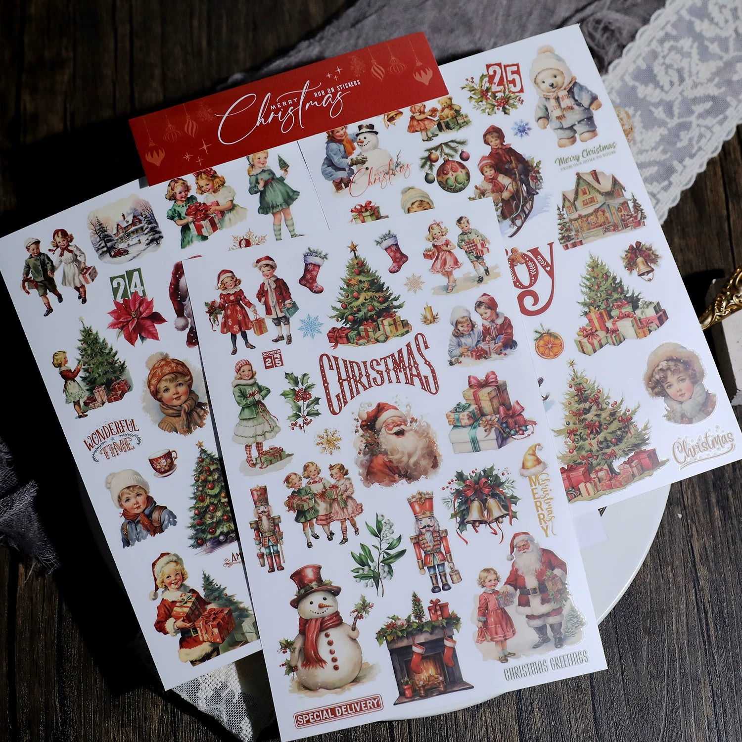 Christmas Classics Matte Rub-on Transfers
