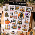Halloween Colorful UV-DTF Rub-on Stickers