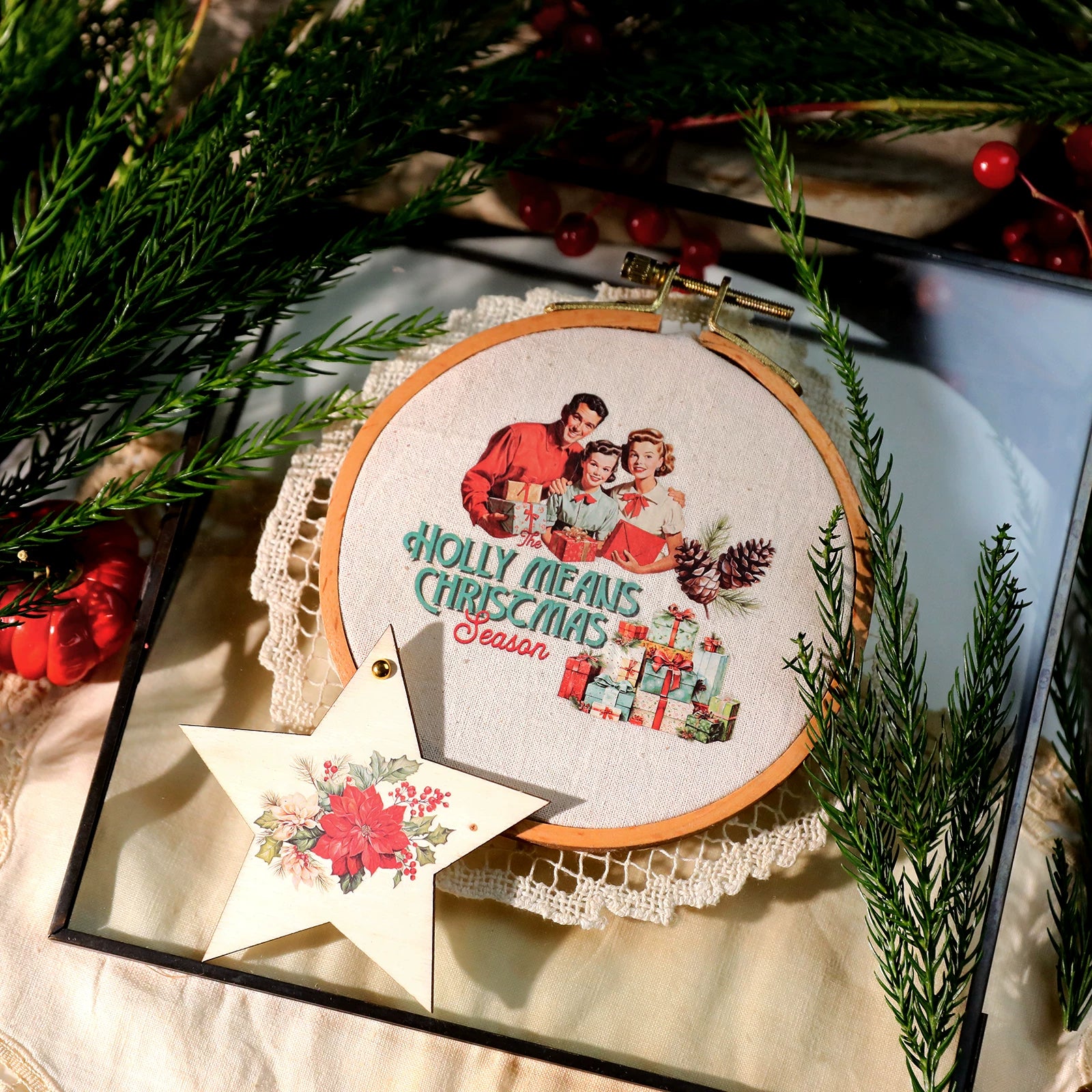 Christmas Family Matte Rub-on Transfers