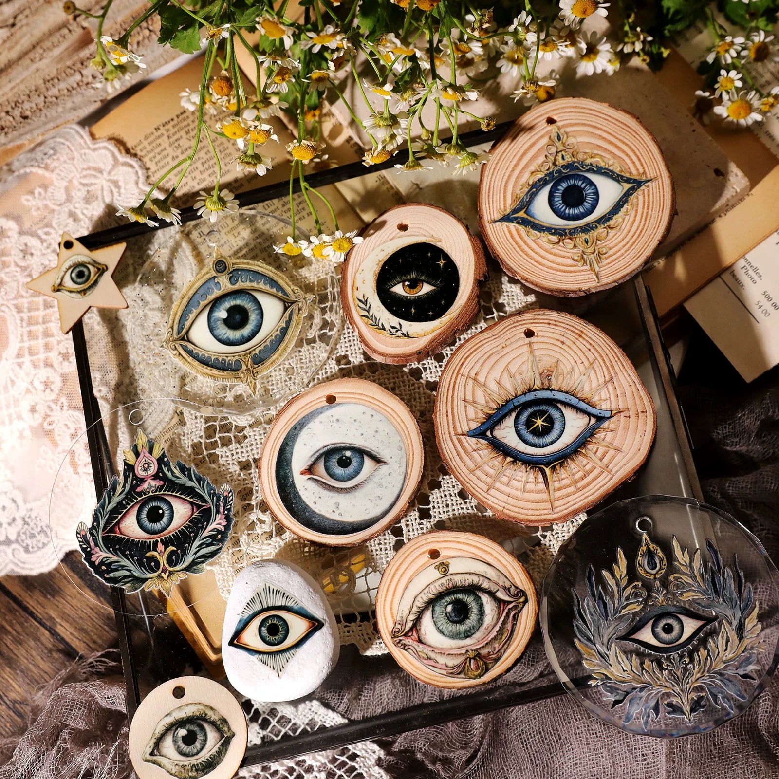Halloween Eyes UV-DTF Rub-on Stickers