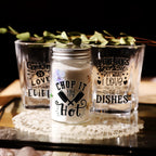 Kitchen Phrases UV-DTF Rub-on Stickers