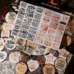Thanksgiving Quotes UV-DTF Rub-on Stickers