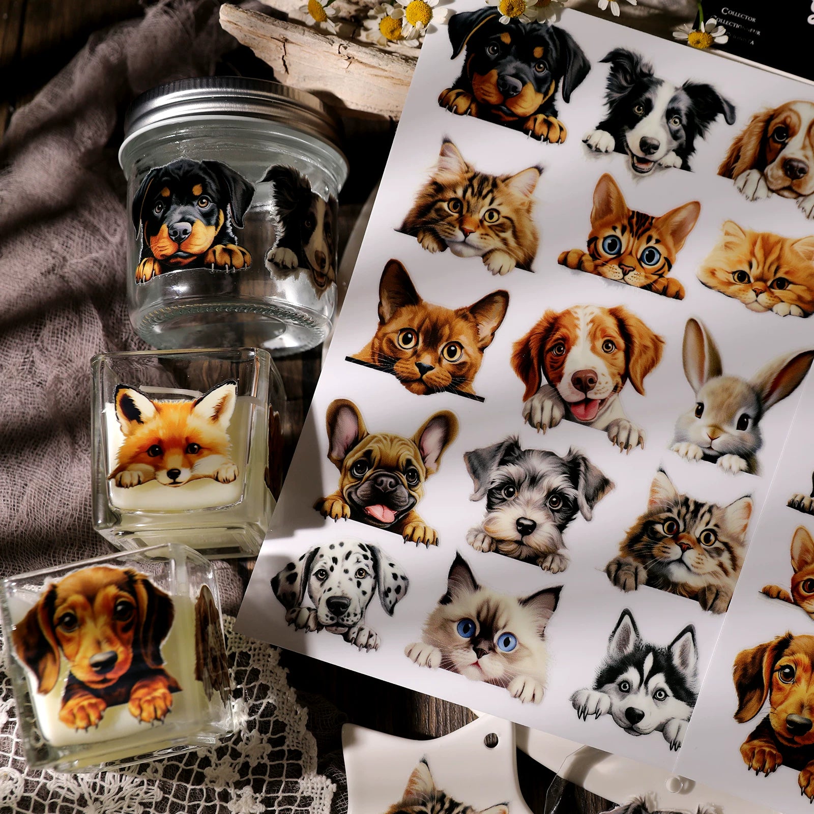 Pets UV-DTF Rub-on Stickers