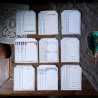Retro Letterpress Printed Label Tag Cards