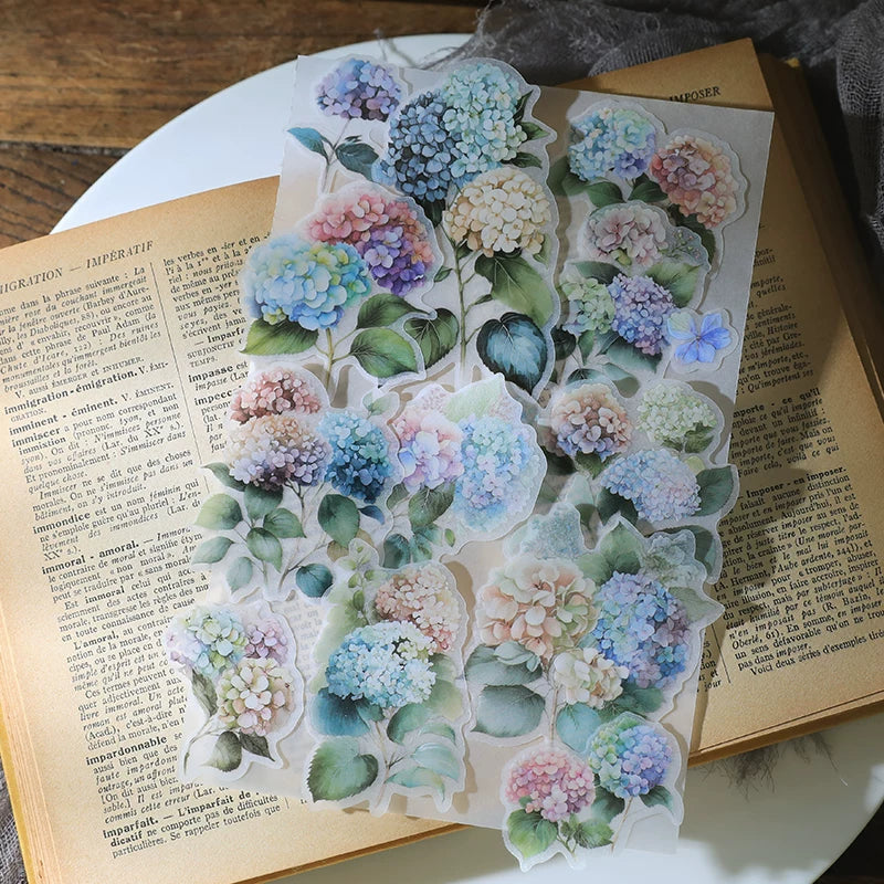 Hydrangea Vellum Stickers