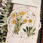 Larger Flowers Vellum Stickers