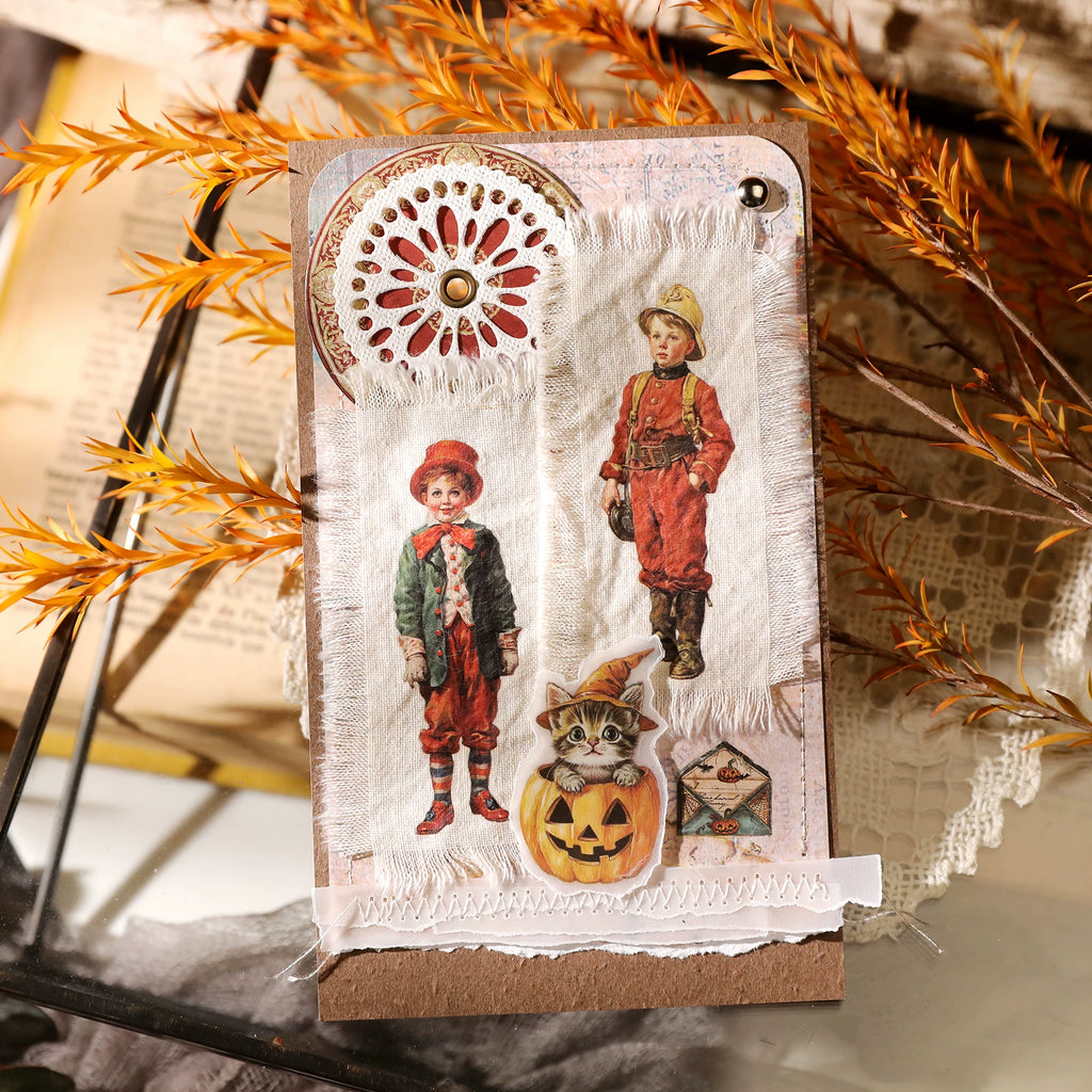 Halloween Matte Rub-on Transfers 2 Small Sheets - Witch