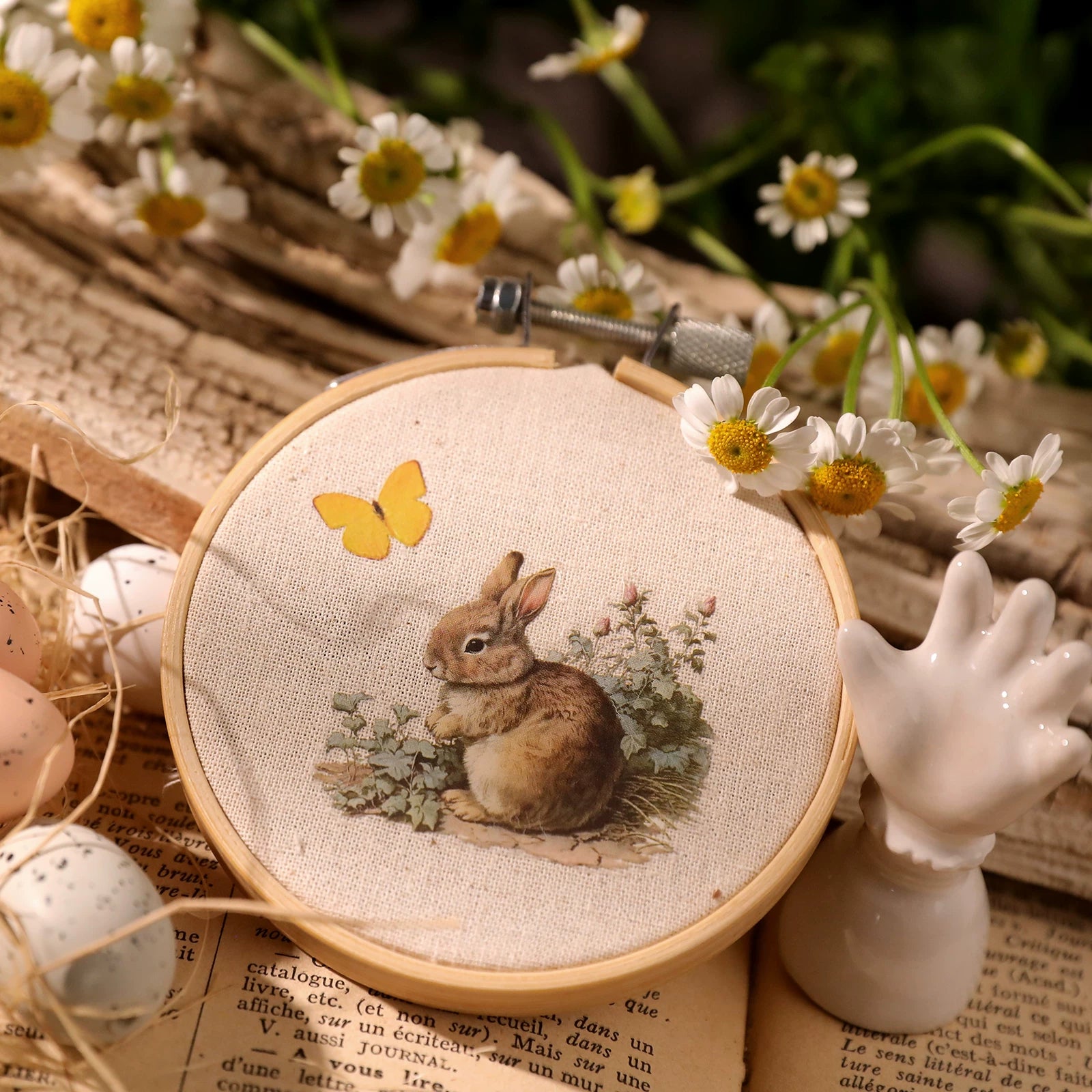 Bunny Matte Rub-on Transfers 2 Small Sheets