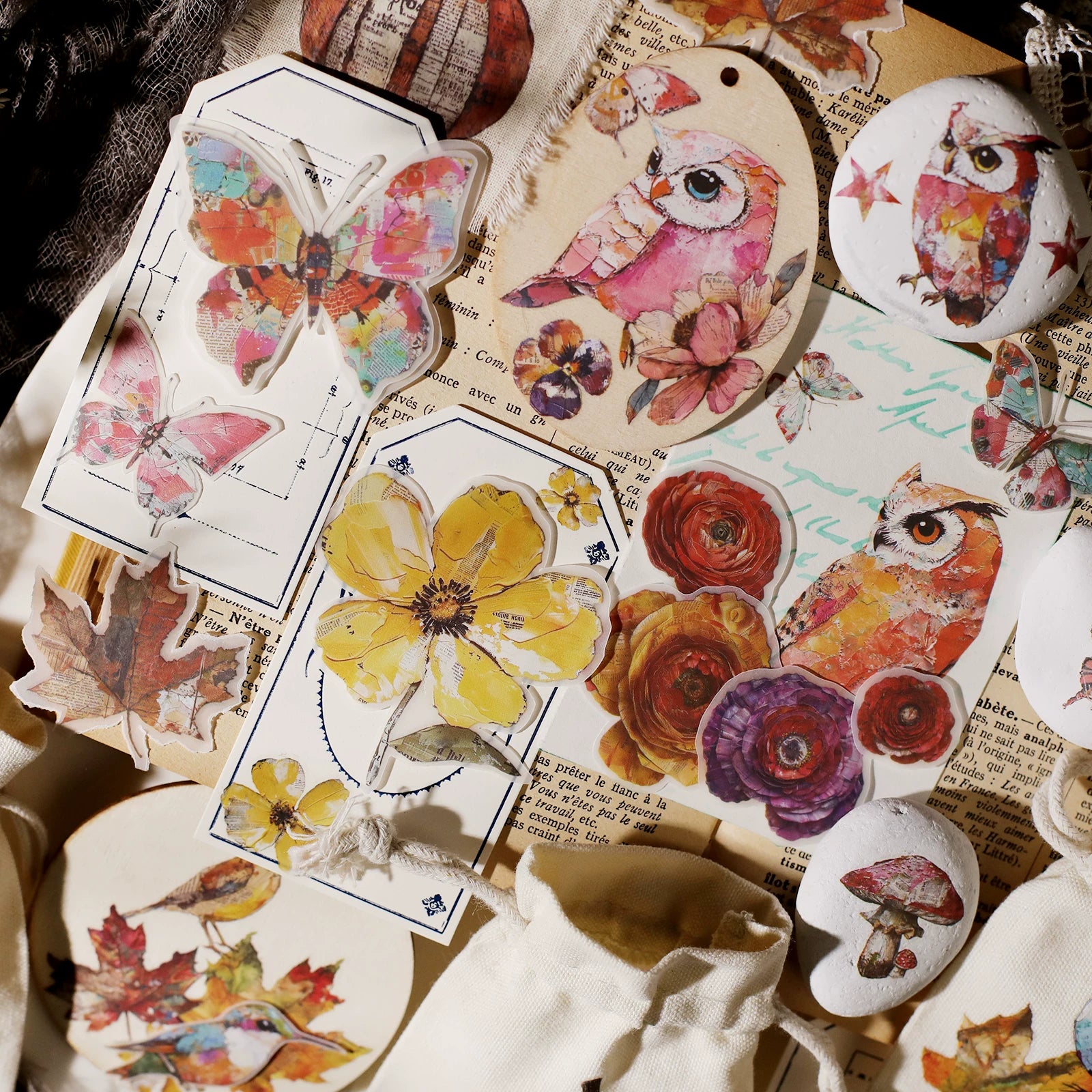 Owl Matte Rub-on Transfers