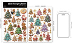 Christmas Gingerbread Man UV-DTF Rub-on Stickers