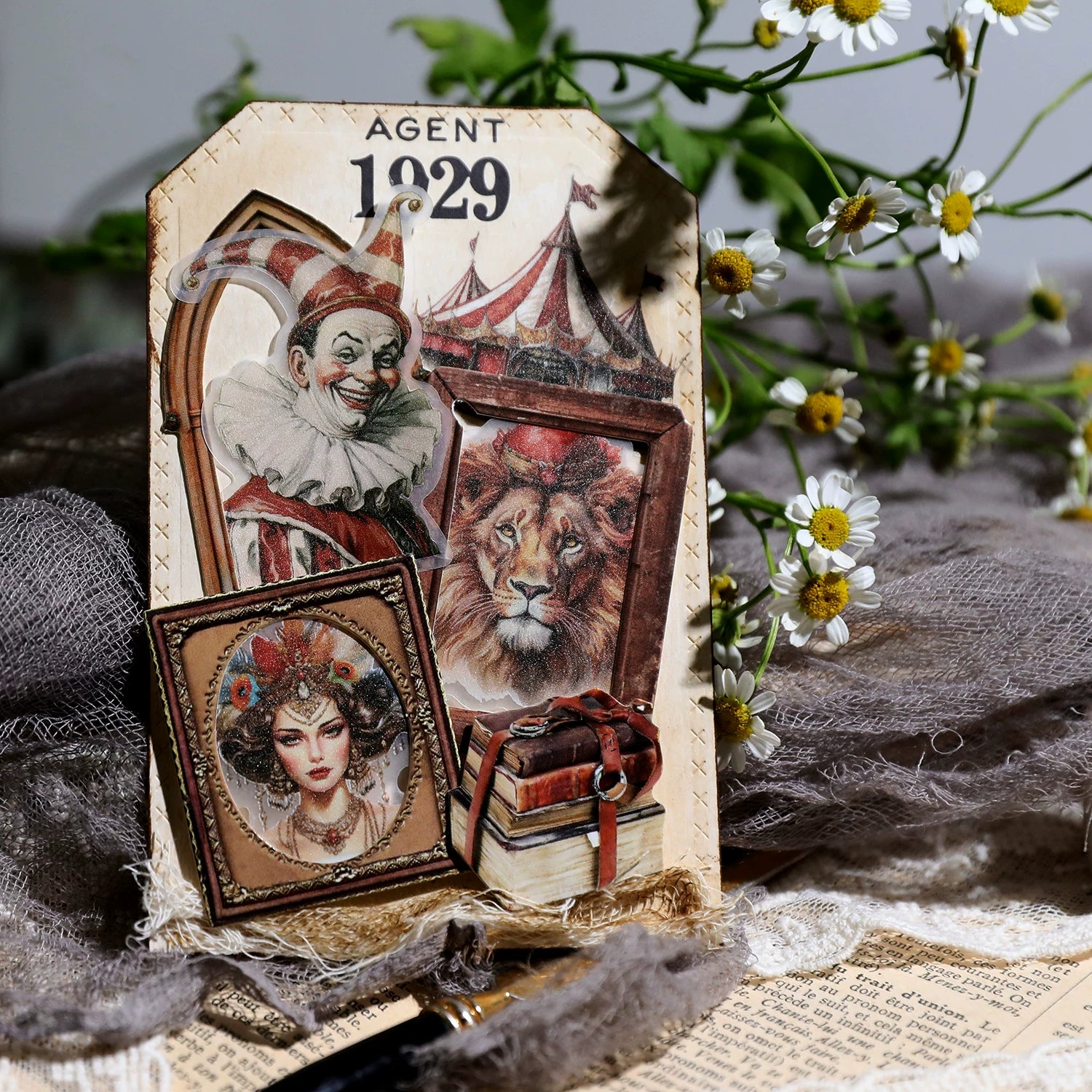 Circus Vellum Stickers