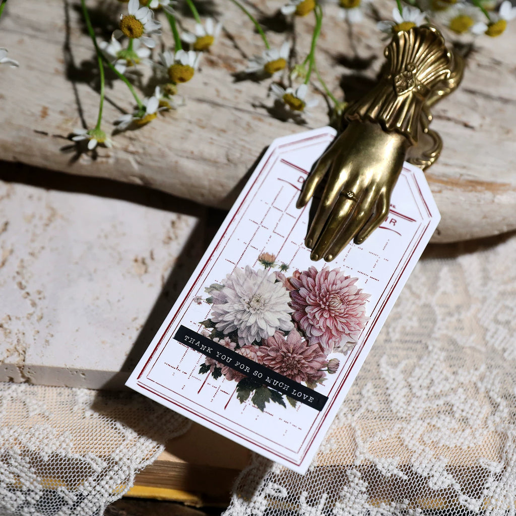 Blooming Flowers Vellum Stickers