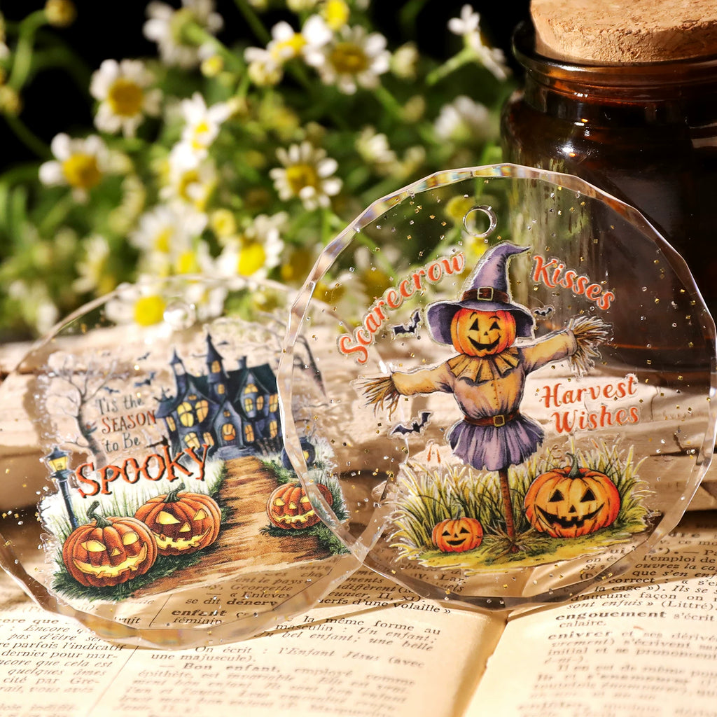 Halloween Colorful UV-DTF Rub-on Stickers