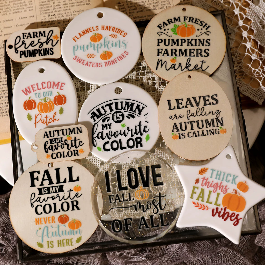 Thanksgiving Quotes UV-DTF Rub-on Stickers
