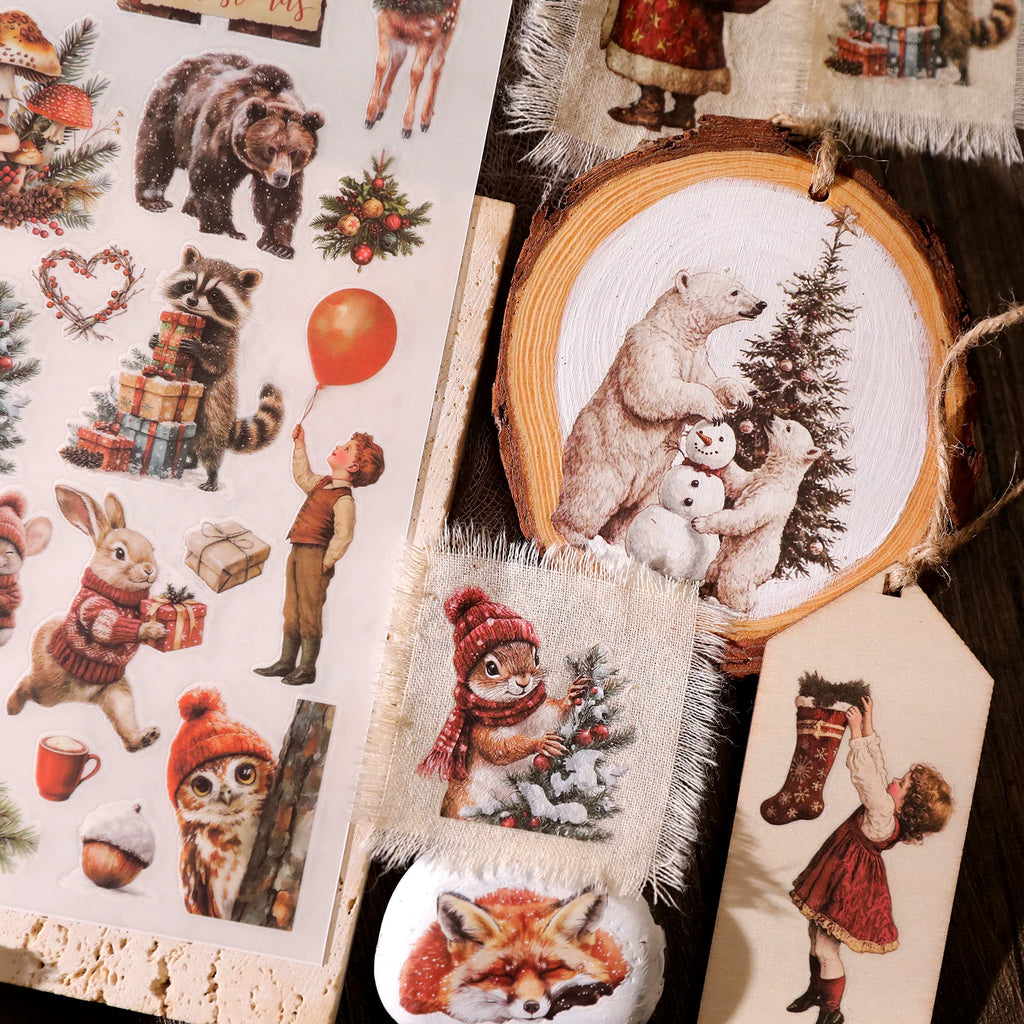 Christmas Matte Rub-on Transfers