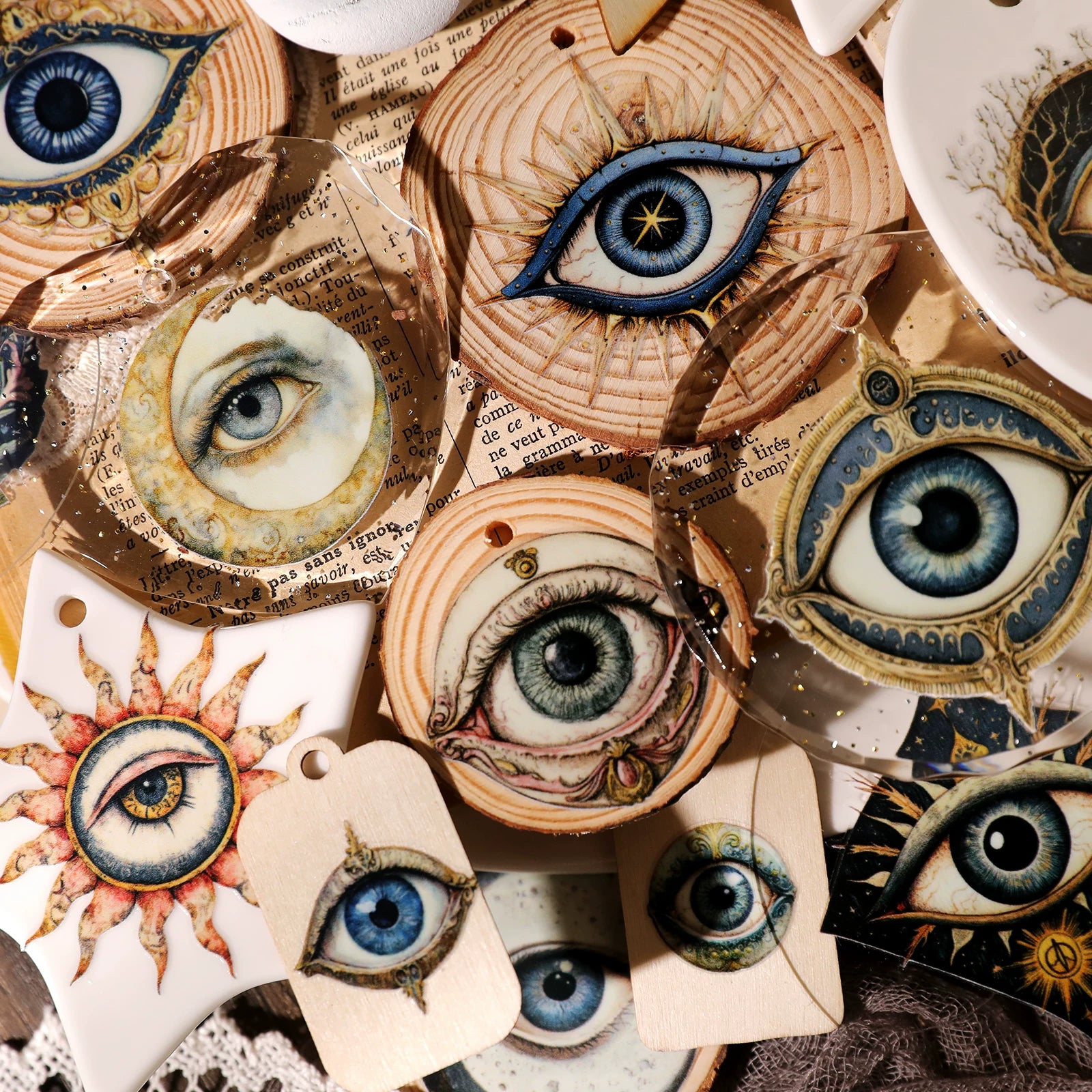 Halloween Eyes UV-DTF Rub-on Stickers