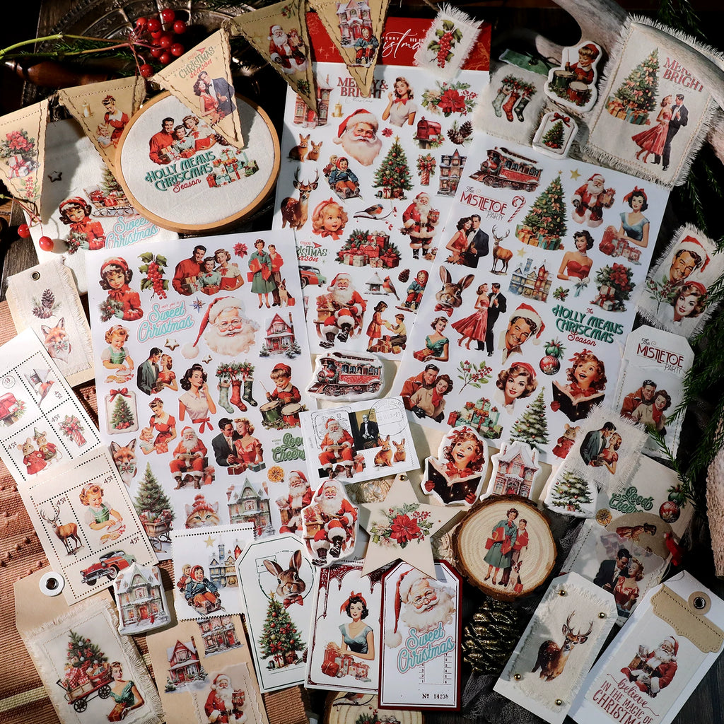 Christmas Family Matte Rub-on Transfers