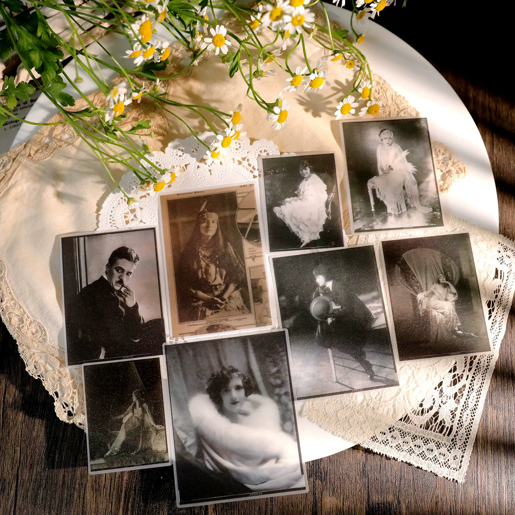 Retro Old Photos Vellum Stickers