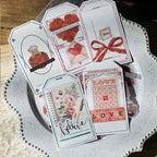 Pink Valentine's Day Vellum Stickers