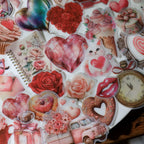 Pink Valentine's Day Vellum Stickers