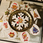 Christmas Gingerbread Man UV-DTF Rub-on Stickers