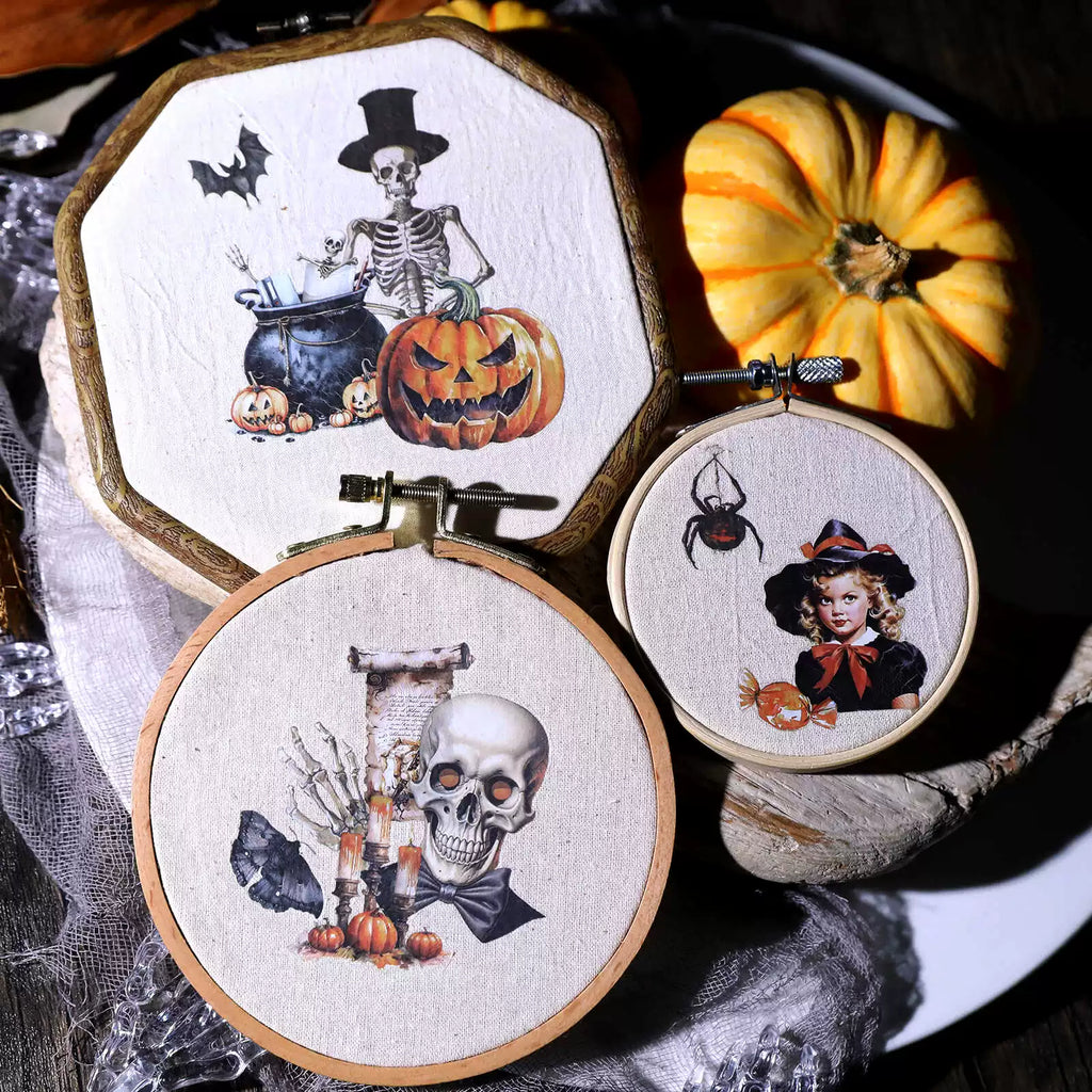 Halloween Dark Matte Rub-on Transfers