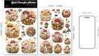 Mushrooms UV-DTF Rub-on Stickers
