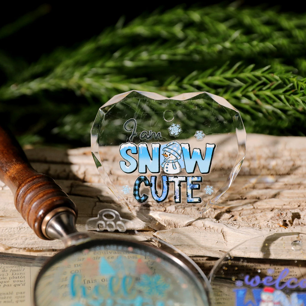 Christmas Snow UV-DTF Rub-on Stickers