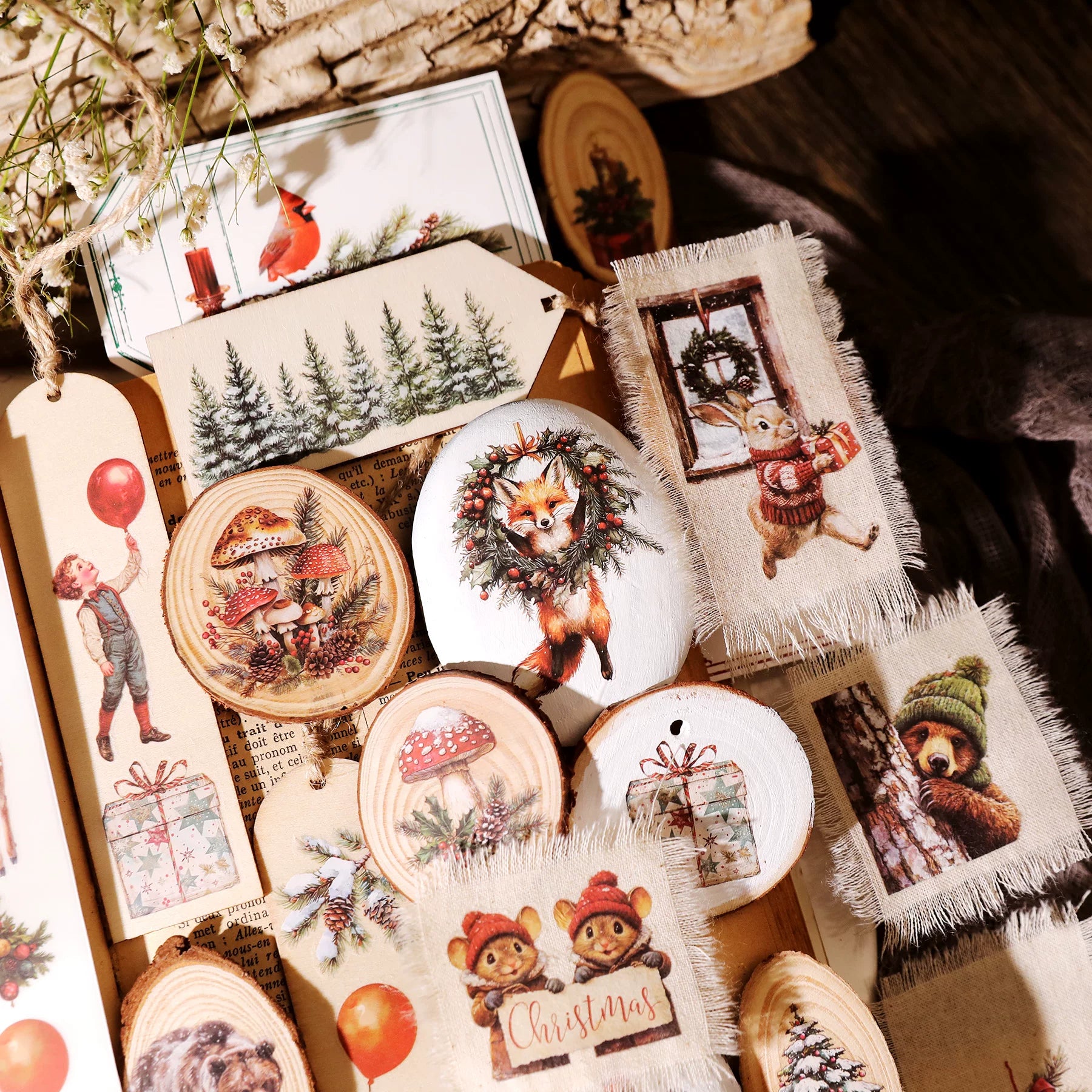 Christmas Matte Rub-on Transfers