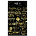 Gold Foil Christmas Rub-on Transfer Stickers