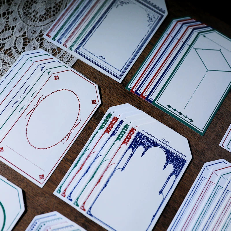 Retro Letterpress Printed Label Tag Cards