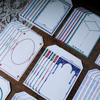 Retro Letterpress Printed Label Tag Cards