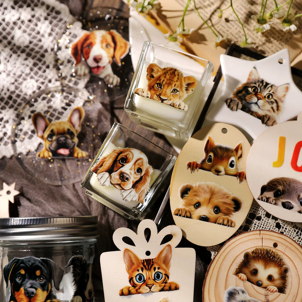 Pets UV-DTF Rub-on Stickers