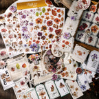 Autumn Dried Flowers Matte Rub-on Transfers