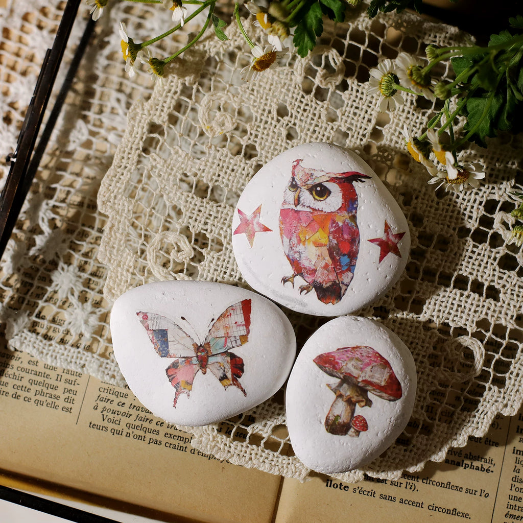 Owl Matte Rub-on Transfers