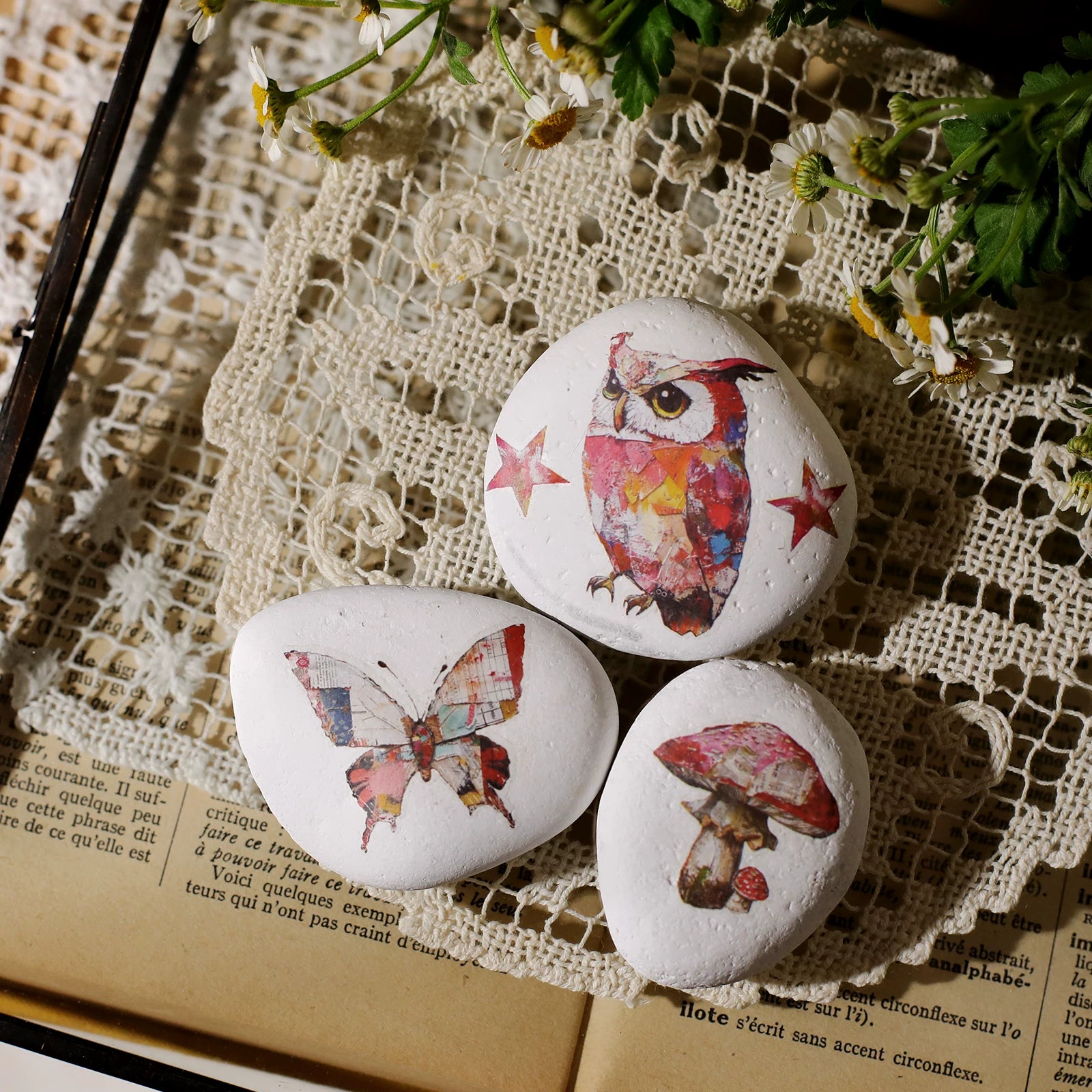 Owl Matte Rub-on Transfers