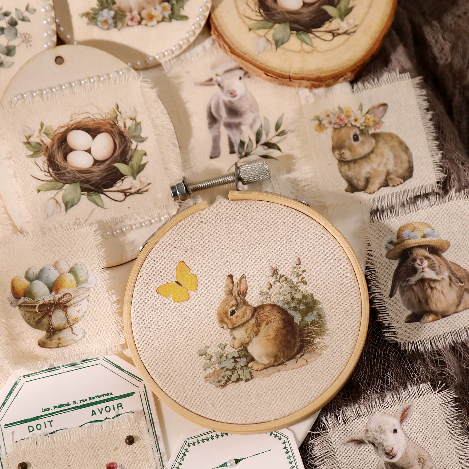 Bunny Matte Rub-on Transfers 2 Small Sheets
