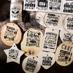 Kitchen Phrases UV-DTF Rub-on Stickers