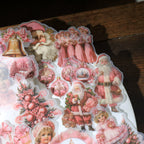 Pink Christmas Vellum Stickers