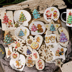Christmas Gingerbread Man UV-DTF Rub-on Stickers