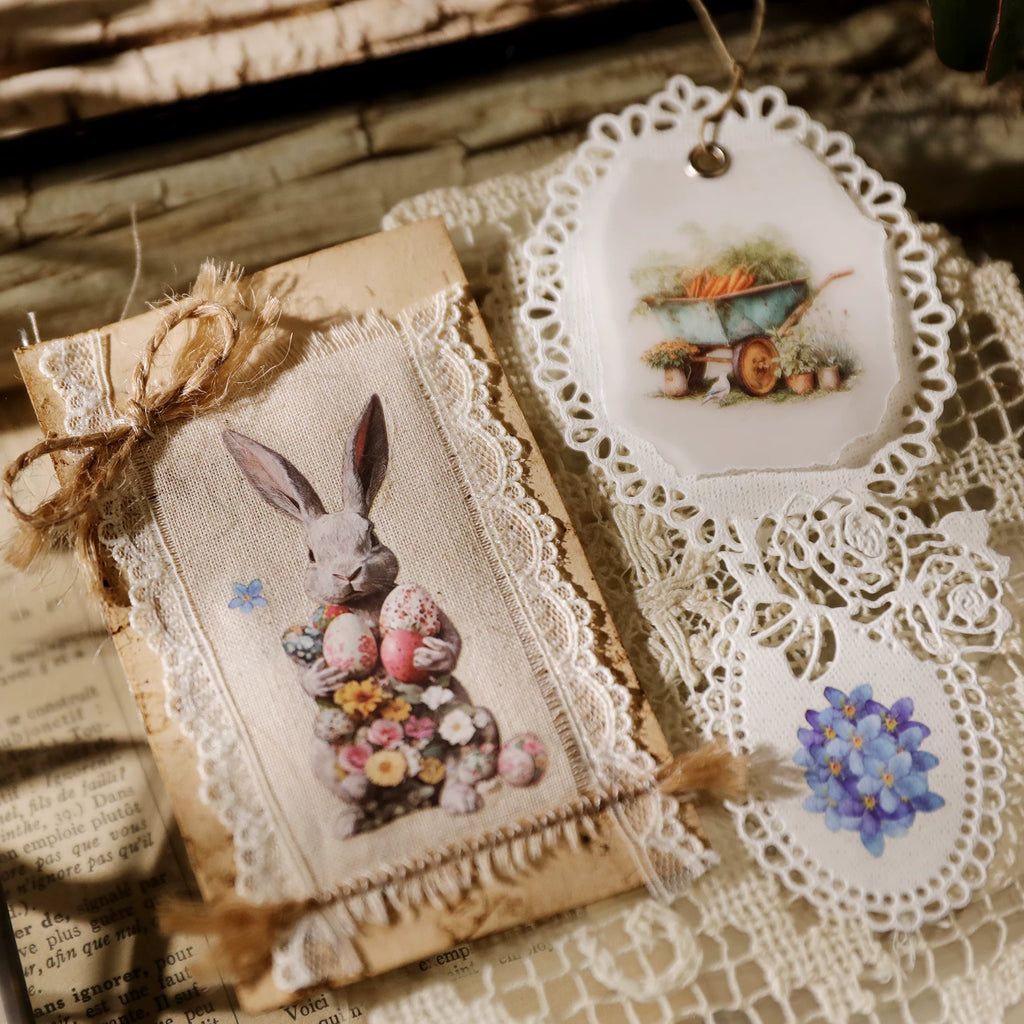 Easter Matte Rub-on Transfers - Blue
